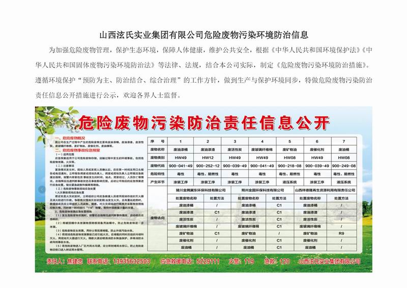 2025年度危險廢物污染環(huán)境防治信息